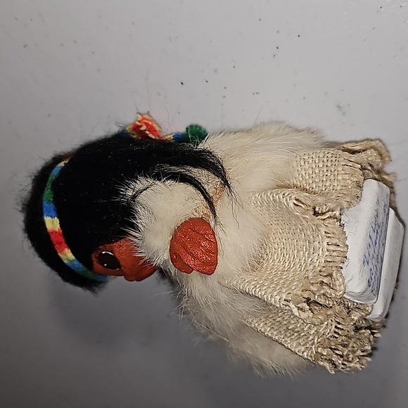 Native American Indian Woman & baby Paper Mache Doll Apache Handmade Vintage - Picture 10 of 10